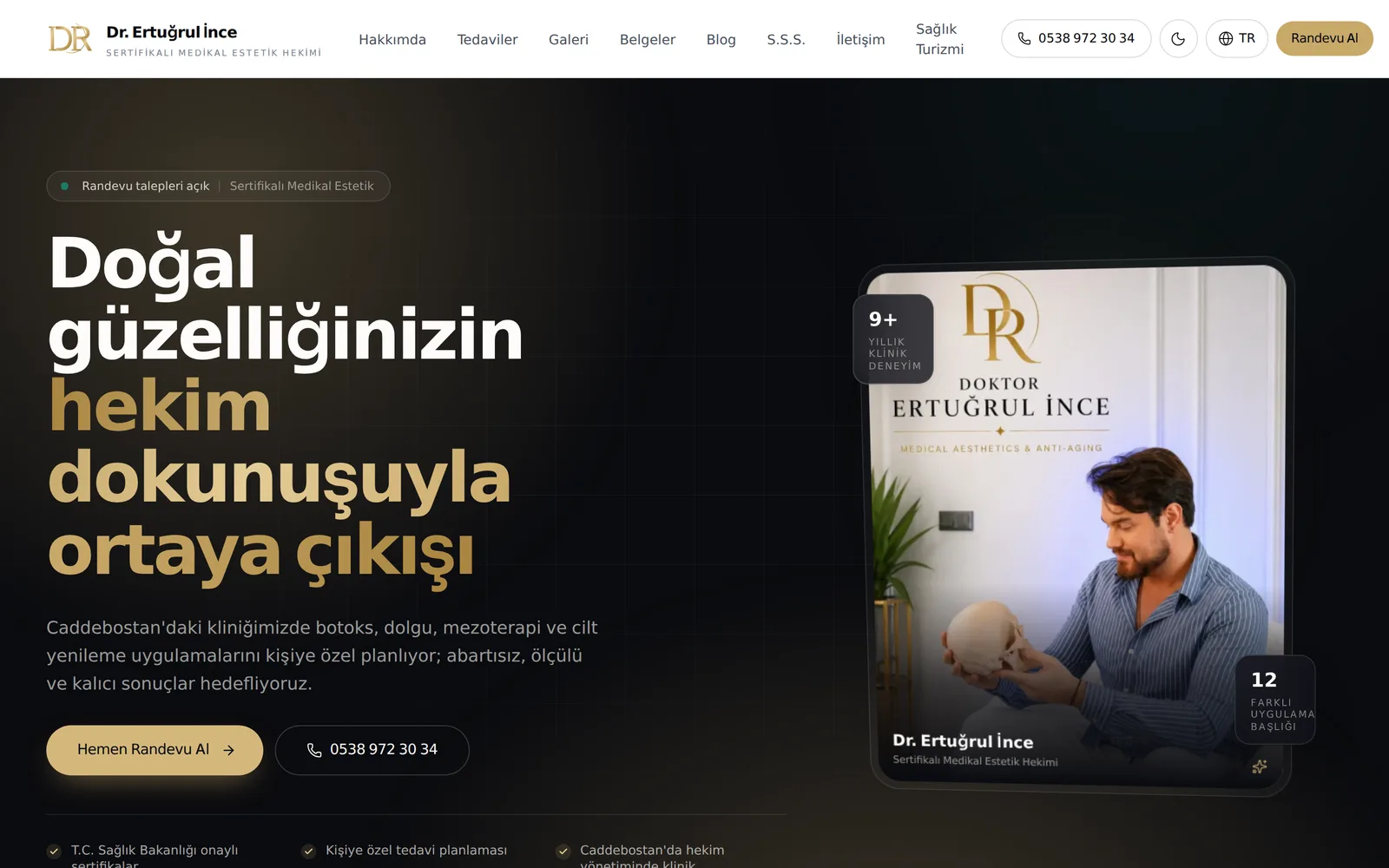 Dr. Ertuğrul İnce projesinden ekran görüntüsü