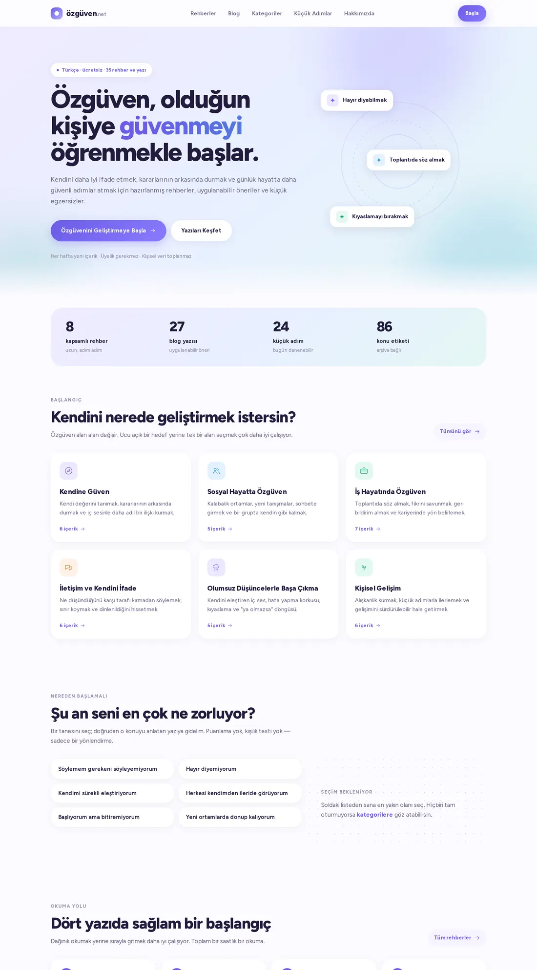 Özgüven.net — masaüstü görünümü